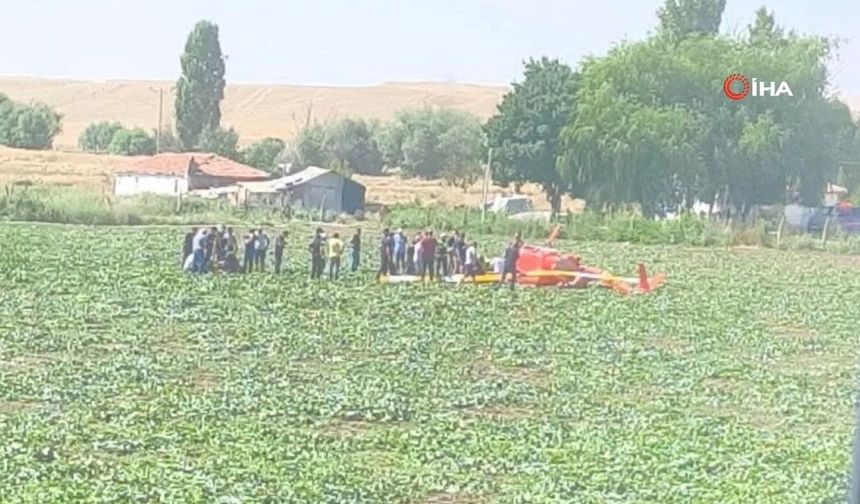 Son Dakika! Eğitim helikopteri düştü: "2 yaralı"