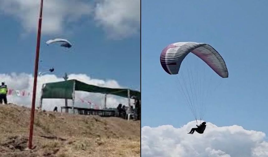 30 metre yükseklikten yere çakıldı! (Video)