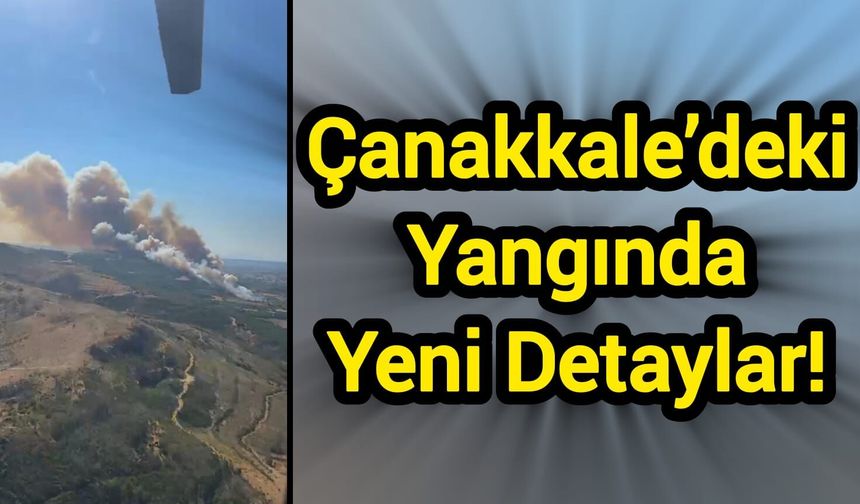 Çanakkale’deki Yangında Yeni Detaylar!