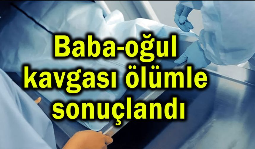 Baba-oğul kavası ölümle sonuçlandı