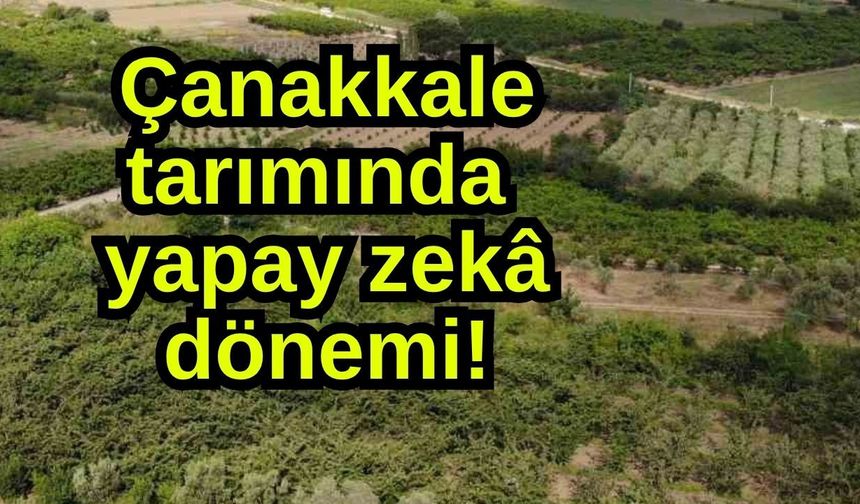 Çanakkale tarımında yapay zekâ dönemi!