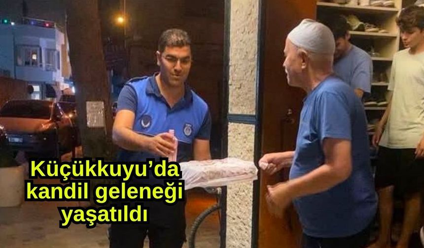 Küçükkuyu’da kandil geleneği yaşatıldı