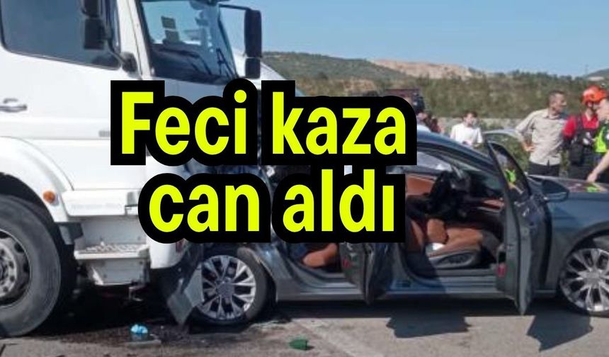 Feci kaza can aldı