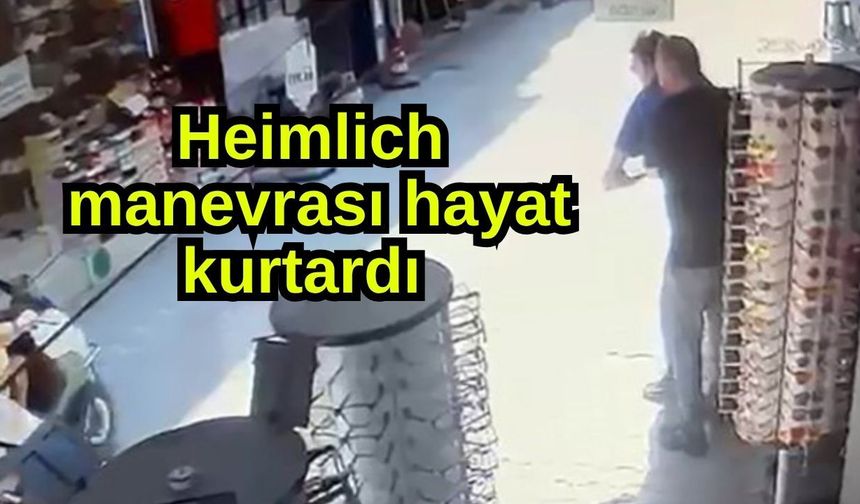 Heimlich manevrası hayat kurtardı (Video)