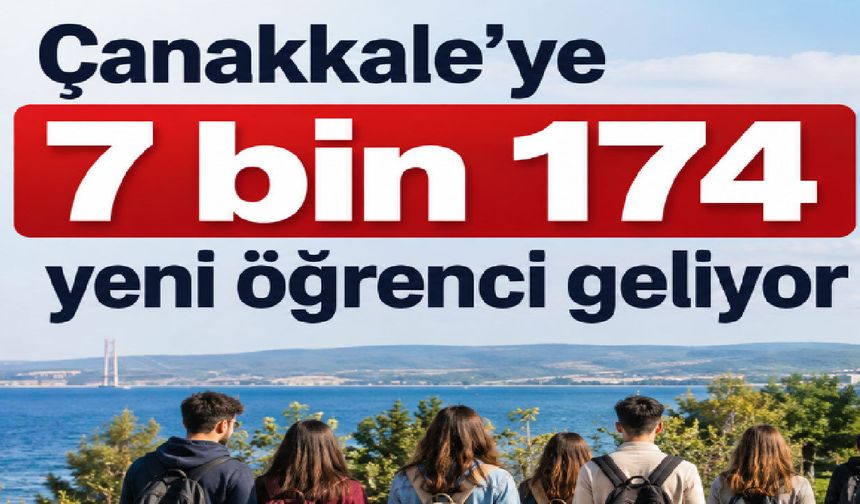 Çanakkale’ye 7 bin 174 yeni öğrenci geliyor