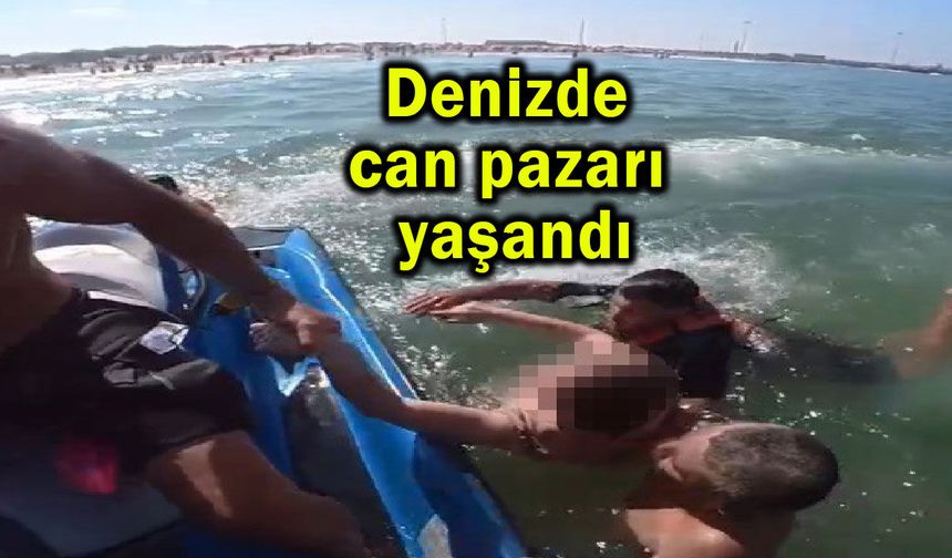 Denizde can pazarı yaşandı (Video)