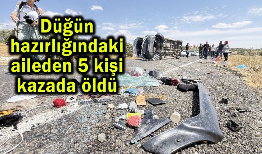 Düğün hazırlığındaki aileden 5 kişi kazada öldü (Video)