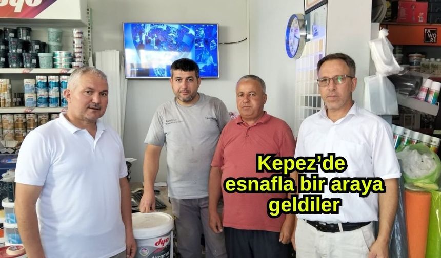 Kepez’de esnafla bir araya geldiler