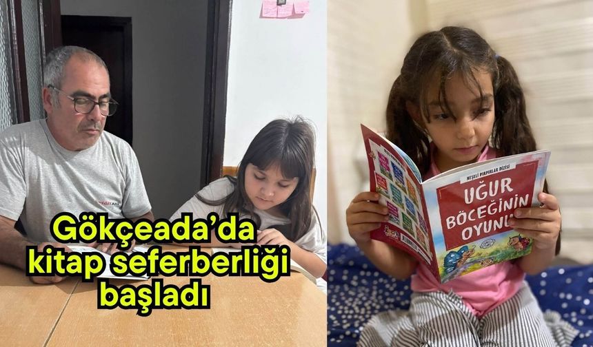 Gökçeada’da kitap seferberliği başladı