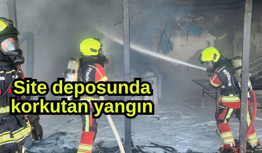 Site deposunda korkutan yangın