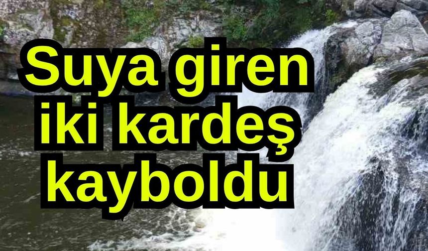 Suya giren iki kardeş kayboldu