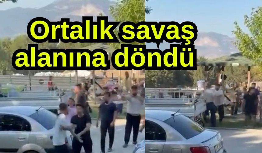 Ortalık savaş alanına döndü (Video)