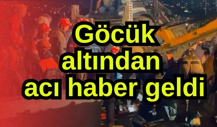 Göcük altından acı haber geldi (Video)