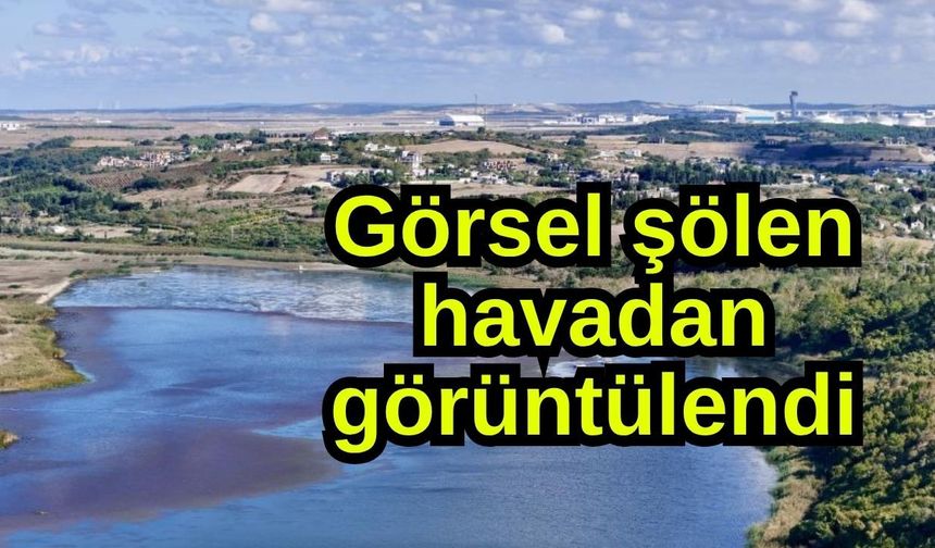 Görsel şölen havadan görüntülendi (Video)