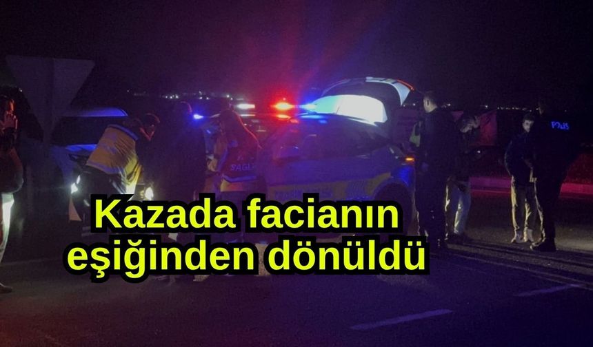 Kazada facianın eşiğinden dönüldü (Video)
