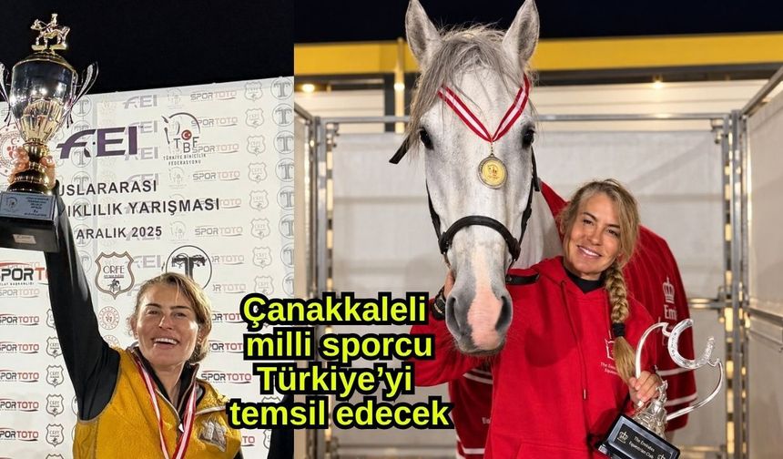 Çanakkaleli milli sporcu Türkiye’yi temsil edecek