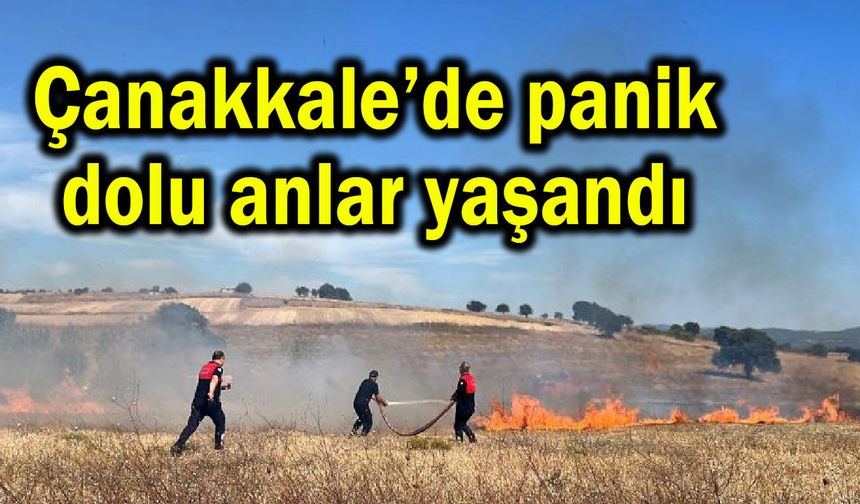 Çanakkale’de panik dolu anlar yaşandı (Video)