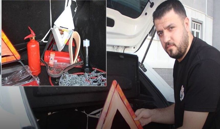 Sürücüler dikkat! Bagajınızda bunlar yoksa cezası var (Video)