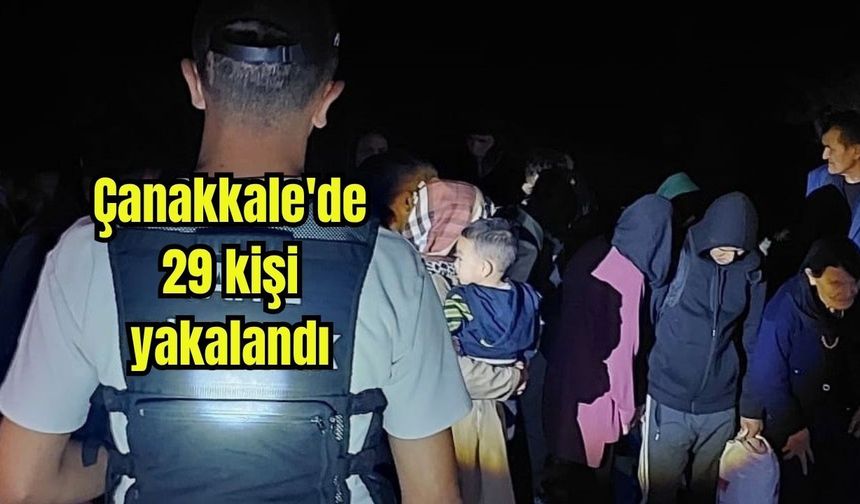 Çanakkale'de 29 kişi yakalandı