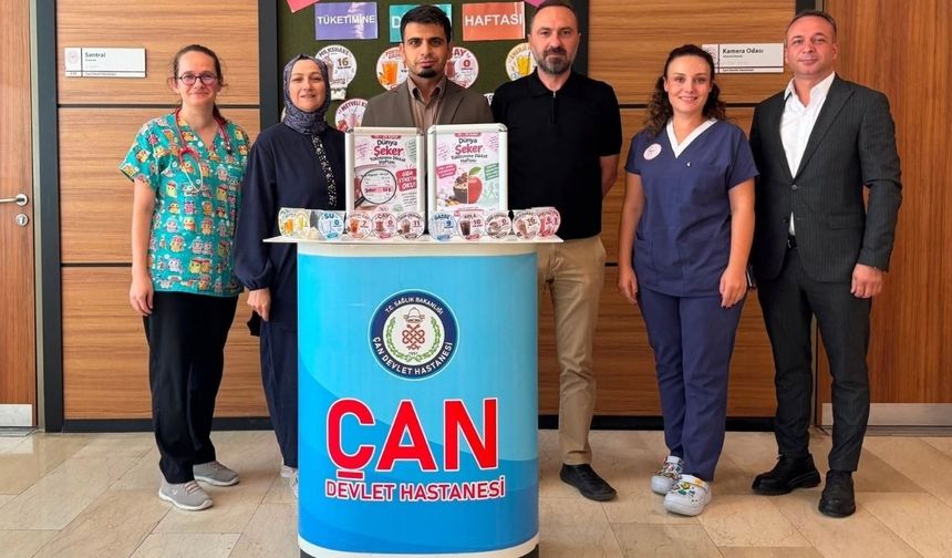 Çan Devlet Hastanesi'nden şeker farkındalığı