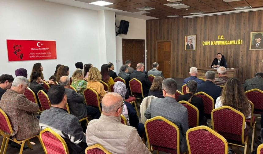 Çan'daki okullarda güvenlik seferberliği