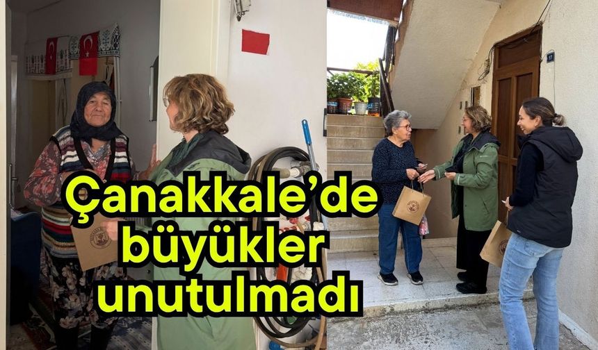 Çanakkale’de büyükler unutulmadı