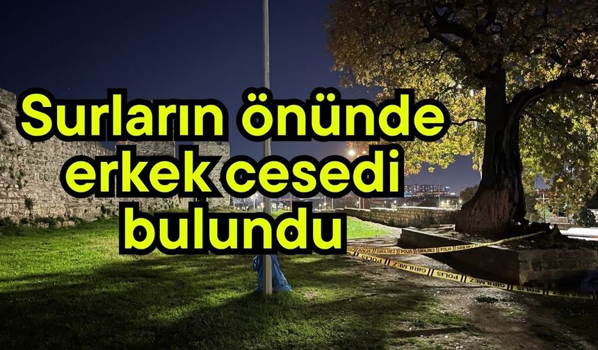 Surların önünde erkek cesedi bulundu