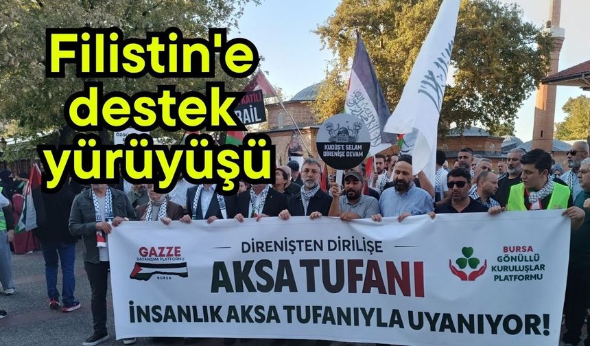 Filistin'e destek yürüyüşü