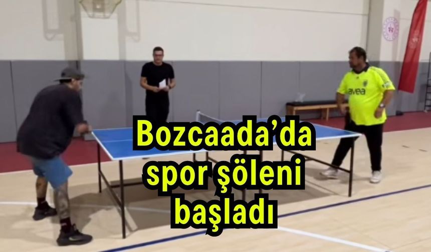 Bozcaada’da spor şöleni başladı