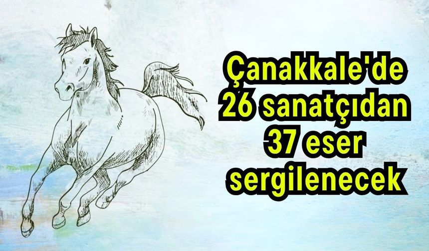 Çanakkale'de 26 sanatçıdan 37 eser sergilenecek