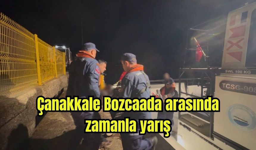 Çanakkale Bozcaada arasında zamanla yarış