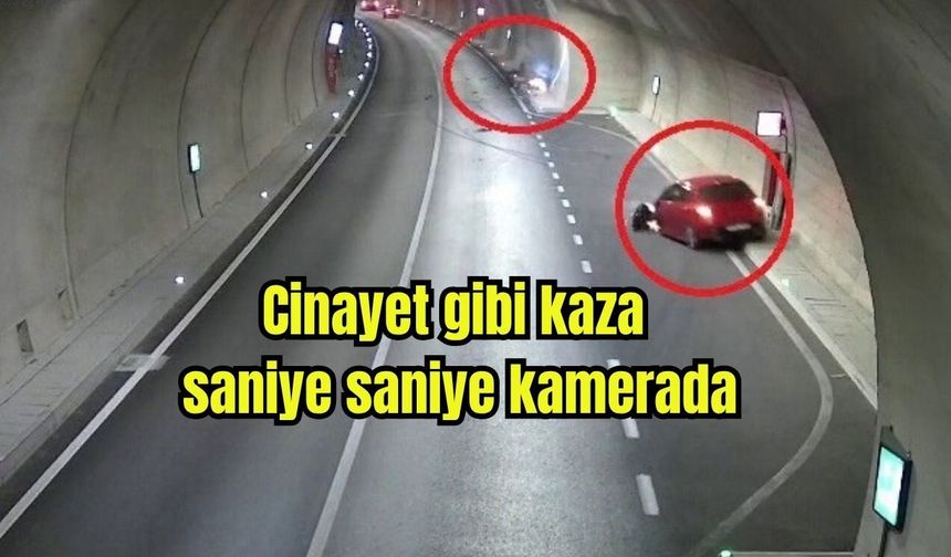 Cinayet gibi kaza saniye saniye kamerada (Video)