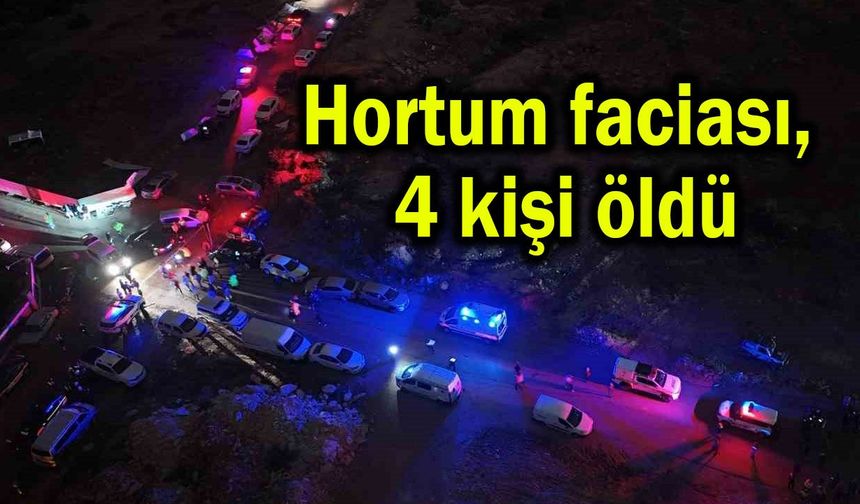 Hortum faciasında 4 kişi hayatını kaybetti