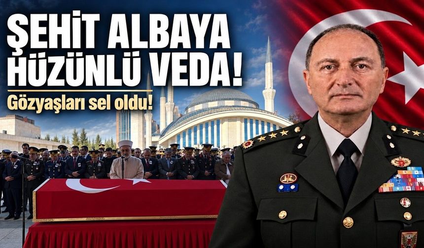Şehit albaya hüzünlü veda (Video)