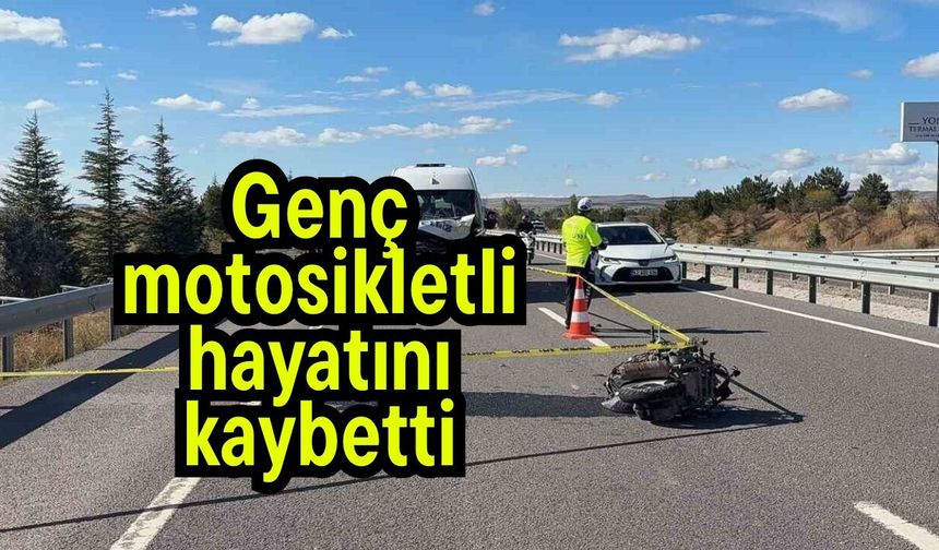 Genç motosikletli hayatını kaybetti