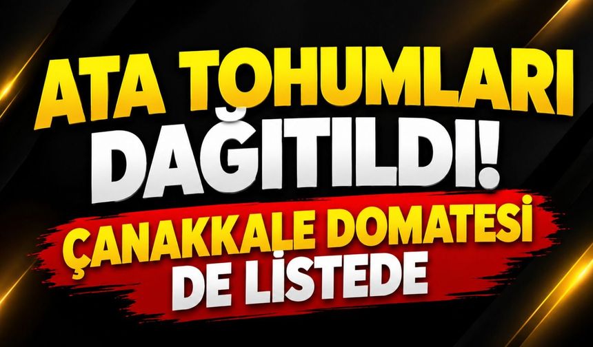 Ata Tohumları Dağıtıldı! Çanakkale Domatesi de Listede